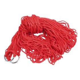 s1pc Garden Nylon Hammock Hanging Swing Mesh Net Sleeping Bed For Outdoor Travel Camping; Various Color Option; Hammocks; Stands & Accessories (Color: Red, size: PJL-499)