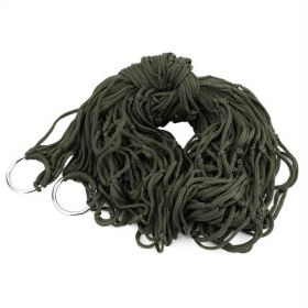 s1pc Garden Nylon Hammock Hanging Swing Mesh Net Sleeping Bed For Outdoor Travel Camping; Various Color Option; Hammocks; Stands & Accessories (Color: Black, size: PJL-499)