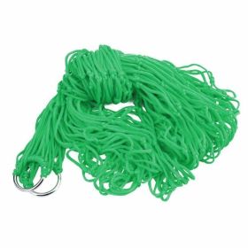 s1pc Garden Nylon Hammock Hanging Swing Mesh Net Sleeping Bed For Outdoor Travel Camping; Various Color Option; Hammocks; Stands & Accessories (Color: Green, size: PJL-499)